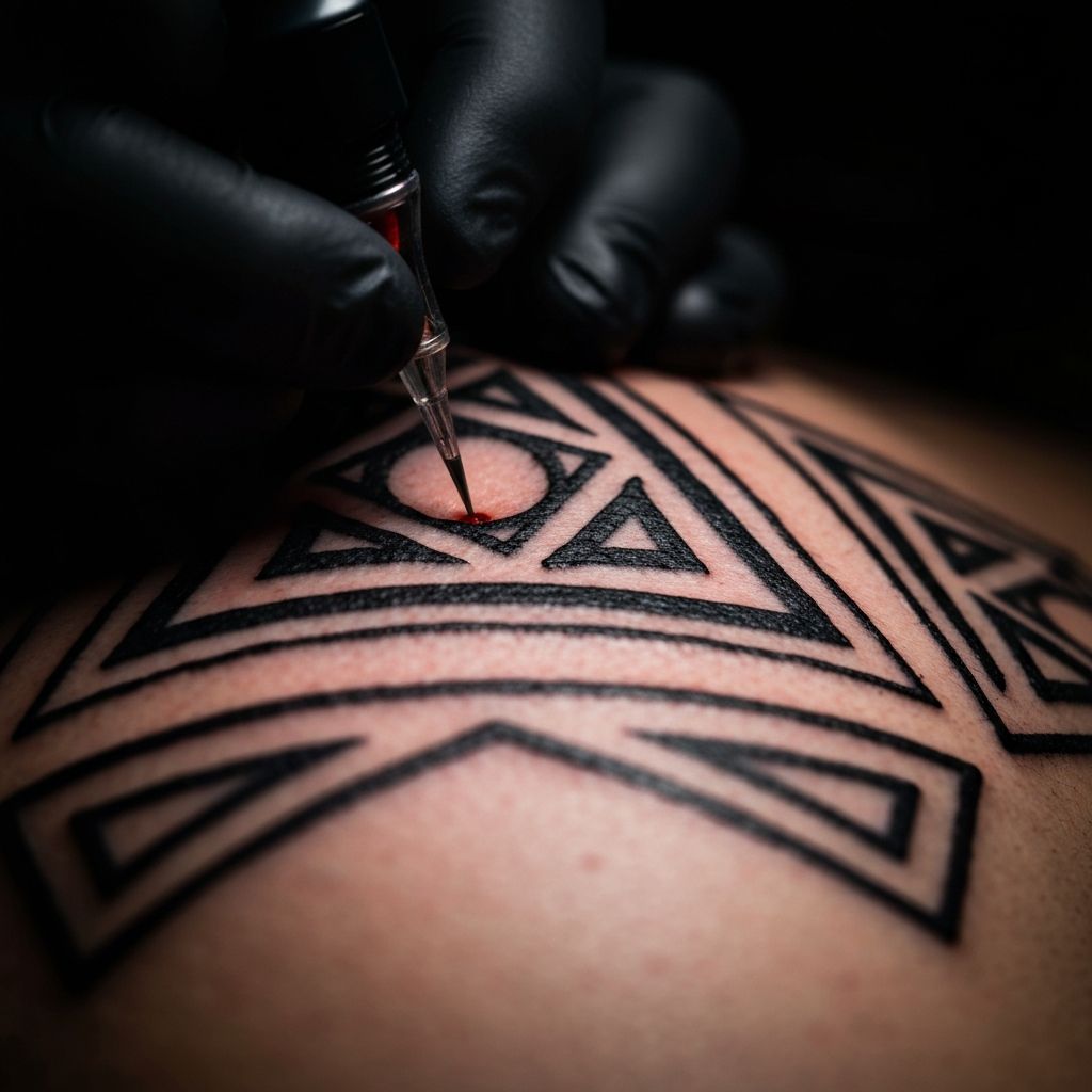 Tatuagem em processo